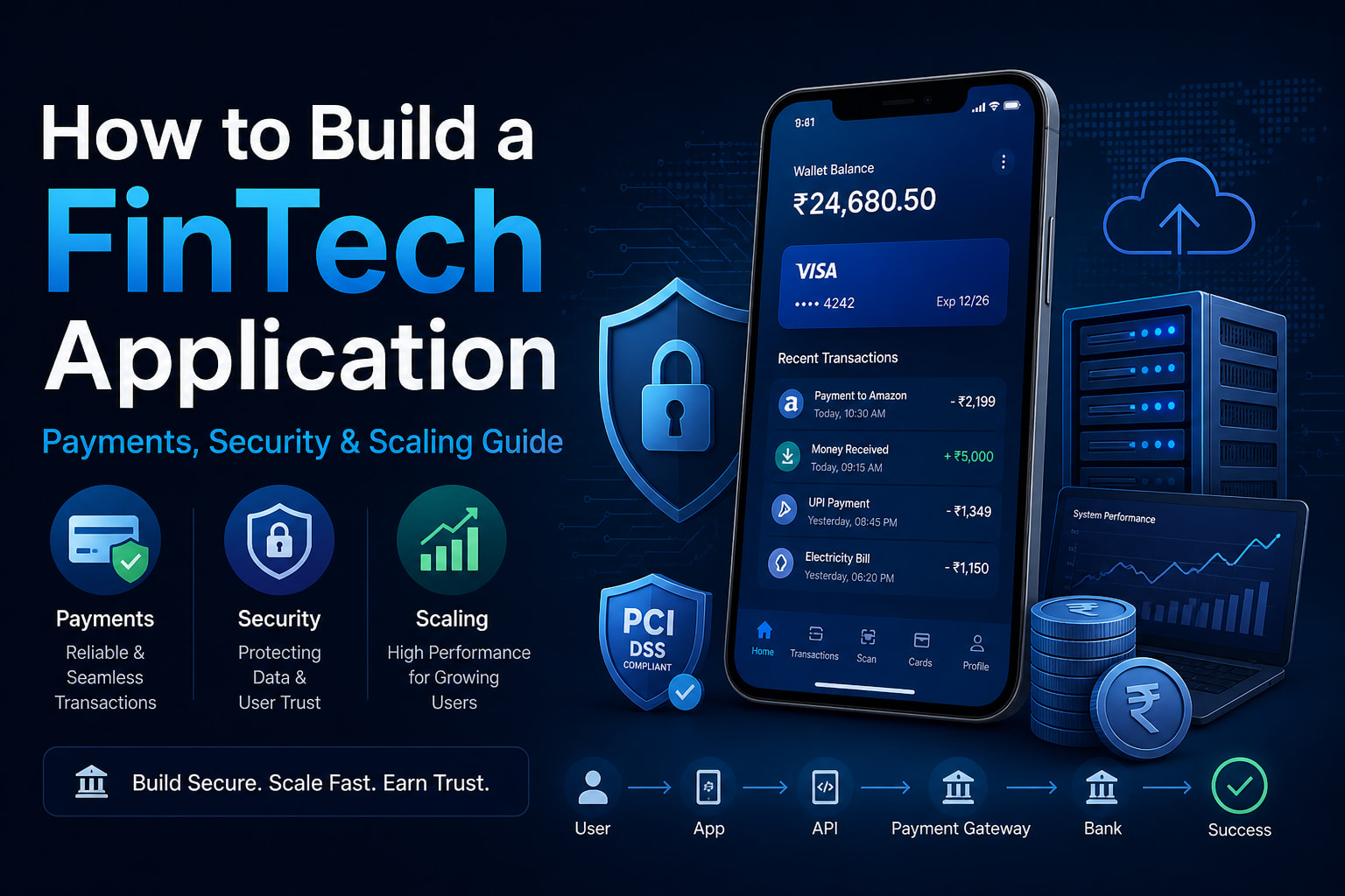 How to Build a FinTech Application (Payments, Security & Scaling Guide)